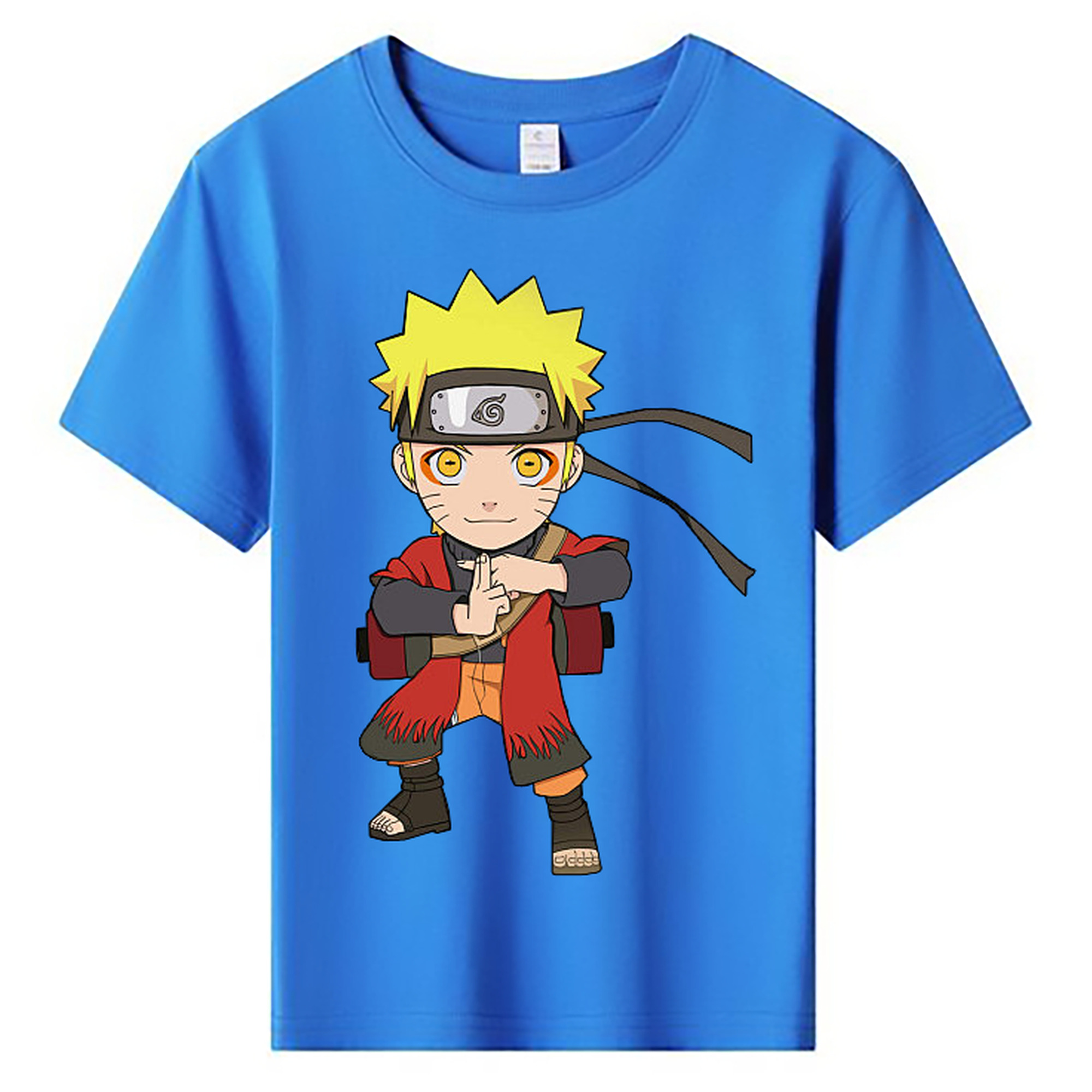 （画像用） NARUTO -ナルト- うずまき ナルト Uzumaki Naruto 綿100％キッズTシャツ（フロントプリント）